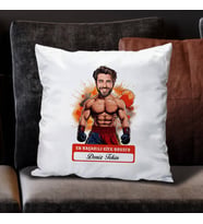 Kişiye Özel Hediye Karikatürlü En Başarılı Erkek Kick Boksçu Yastık