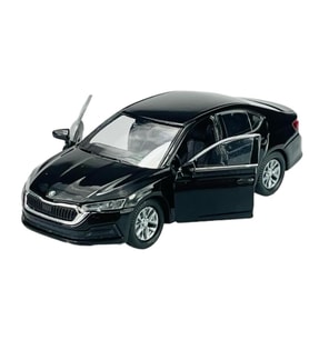 Oyuncak Metal Model Araba 1/36 Çek Bırak Siyah Octavia