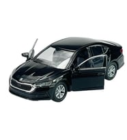 Oyuncak Metal Model Araba 1/36 Çek Bırak Siyah Octavia