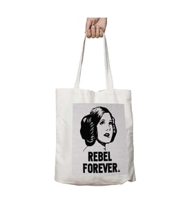 Princess Leia Rebel Forever Star Wars iki Tarafı Kalıcı Baskılı Yıkanabilir Çanta