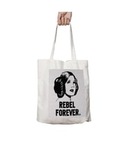 Princess Leia Rebel Forever Star Wars iki Tarafı Kalıcı Baskılı Yıkanabilir Çanta