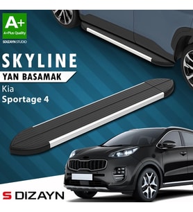 S-Dizayn Kia Sportage 4 Skyline Aluminyum Yan Basamak 173 Cm 2016-2021 A+ Kalite