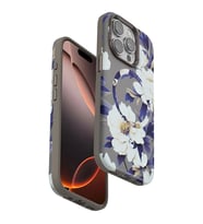 iPhone 14 Pro Flower Series Magsafe Kapak - Gri