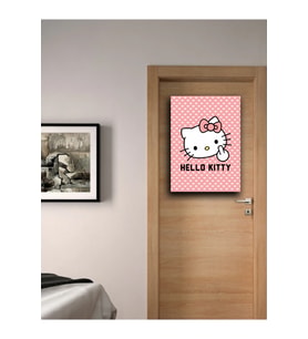 Hello City Kapı Süsü Uyarı Konsept Dekor Tablo (19x28 cm)