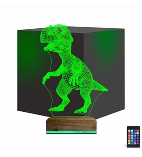 Luvivia Dinozor 3D Lamba - Masa Gece Lambası