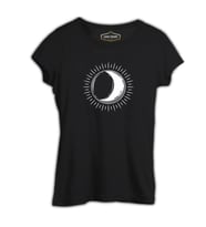 Full Sun Half Moon Siyah Kadın Tshirt