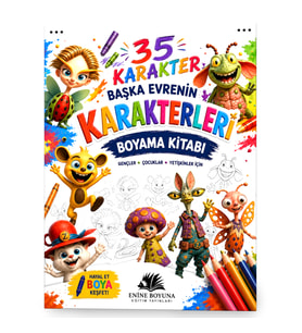 Başka Evrenin Karakterleri – 35 Karakter Boyama Kitabı Zeynel Abidin İleri Gençler, Çocuklar ve Yetişkinler İçin