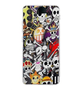 Samsung Galaxy A32  Kamera Korumalı  Kapak Anime Tasarımlı  Şeffaf Kılıf