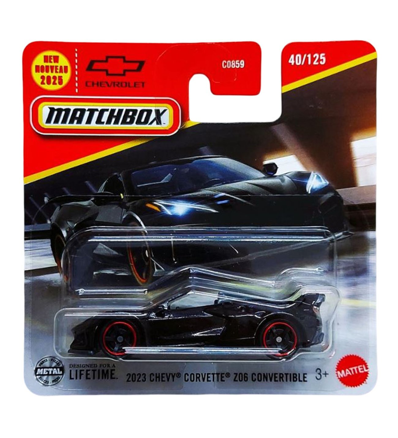 Matchbox - 2023 Chevy Corvette Z06 Convertible - Siyah (1/64) 2025