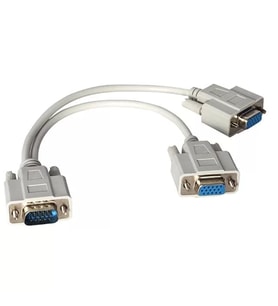 Pm-1557 1X Vga Erkek To 2X Vga Dişi 30 Cm Çevirici Kablo