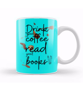 books Funny Coffee Drinks Lover Gift Quote   Vintage Retro Rainbow Style Kupa Bardak Porselen
