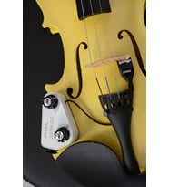 PONGEE Virtuo Model Keman Mikrofon Seramik Piezo Manyetik, Volüm Ve Ton Kontrollü,doğal Ses 6.35mm (Beyaz)
