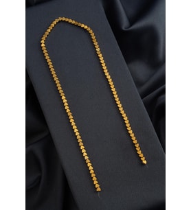Hematit Doğal Taş Parlak Gold 4mm Dizi