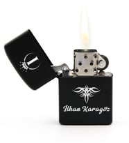 Zippo Çakmak Kişiye Özel Arkadaşa Hediye (Siyah)