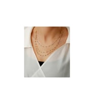925 Ayar Gold Rose-gold Dorika Gümüş Kolye