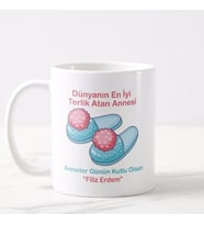 En İyi Terlik Atan Anne İsimli Porselen Kupa Bardak