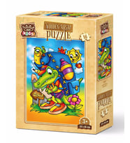 Art Kids Okul Yolu 16 Parça Ahşap Puzzle