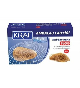 KRAF AMBALAJ LASTİĞİ %100 KAUÇUK 50GR 960G