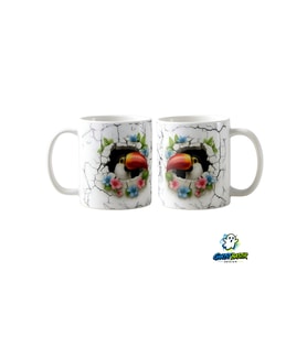 Tukan Kuşu Kupa Bardak Tek Adet K0441