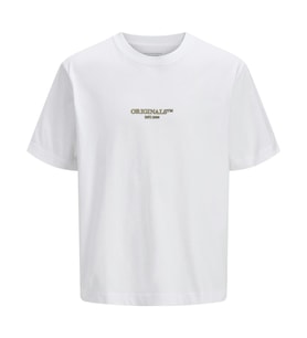 Jack & Jones 12273157 Jorislington Minimal Beyaz Tişört