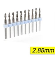 PCB Mikro Karbür CNC Matkap Ucu 10lu Set 2,85mm Tungsten 18 Shank