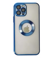 iPhone 12 Pro Kılıf Slot Silikon - Mavi