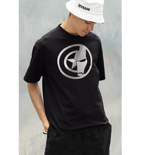 Marvel Kaptan Amerika Iron Man Baskılı Unisex Oversize Tişört