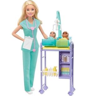 Barbie Ve Meslekleri Oyun Seti - Bebek Doktoru, Sarı Saçlı Dhb63 - Gkh23 (Çok Renkli)