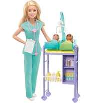 Barbie Ve Meslekleri Oyun Seti - Bebek Doktoru, Sarı Saçlı Dhb63 - Gkh23 (Çok Renkli)