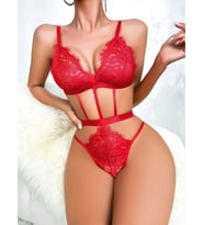 Amora Secret Lastik Detaylı Kırmızı Fantezi Body