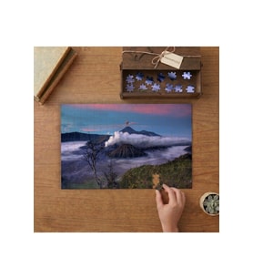 Bromo Dağı - Doğa Manzarası Tasarımı 240 parça Ahşap Puzzle Ahşap Kutuda MP05586