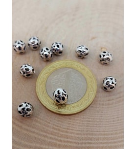 925 Ayar Gümüş Boncuk Ara Malzeme 6mm/3 adet (45620)