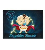 Erkek Bebek Hoş geldin Hediyesi İsimli Puzzle