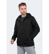 Slazenger OFANS Erkek Siyah Yağmurluk