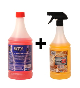 Ağır Yağ Sökücü Konsantre (1/5)  1 Litre & Susuz Motor Temizleyici 1 Litre