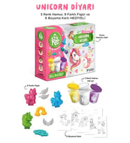 Unicorn Diyarı Oyun Hamuru Seti (18 Parça - 362 Gr)