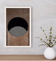 BK Home Modern Art Dekoratif Ahşap Beyaz Çerçeveli Tablo-1