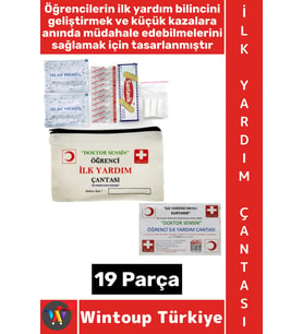 #İlkYardımÇantası Acil Müdahale Ev Iş Yeri Okul Outdoor Kamp Spor Ecza Bez Çantalı İlk Yardım Seti
