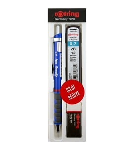 Rotring Tikky Versatil Kalem Min Silgi 3 lü Set 0,7 Mm Mavi - Orjinal