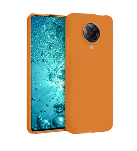 Xiaomi Redmi K30 Pro Kılıf Nano İçi Kadife Silikon - Turuncu