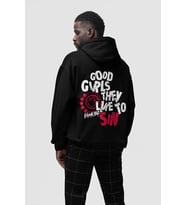 Good Girls Yazılı Blink-182 Baskılı Unisex Oversize Müzik Grubu Hoodie
