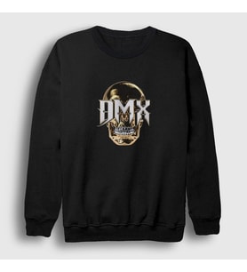 Presmono Unisex Siyah Skull Dmx Sweatshirt 225637tt