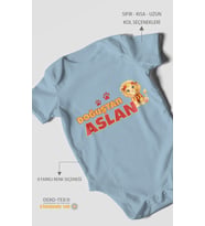 Doğuştan Aslan Kısa Kollu Bebek Body %100 Pamuk