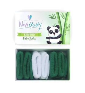 Novibaby 3'lü Bambu Yenidoğan Bebek Çorap I Nature I 0-6 ay (Karışık)