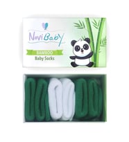 Novibaby 3'lü Bambu Yenidoğan Bebek Çorap I Nature I 0-6 ay (Karışık)