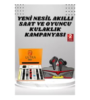 Mey İthalat® 7 Kordonlu Akıllı Saat Ve Kulaklığı Bluetooth Bağlantılı Android ve İOS Uyumlu