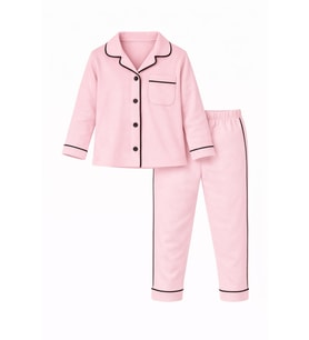 Unisex Bebek Çocuk 2'li Alt Üst Pijama Takımı - Beyaz