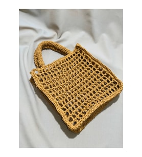 Mini File Çanta El Çantası Kağıt İp Çanta Knit Bag Handmade Çanta El yapımı El işi çanta