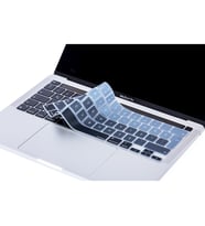 Laptop MacBook Pro Klavye Koruyucu 13inc A2251 A2289 A2338 16inc A2141 Türkçe (Siyah-Gri)