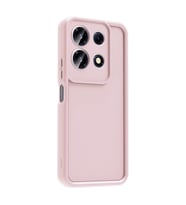 İnfinix Note 30 4G Kılıf Kamera Korumalı Ananas Silikon Kapak (Pembe)